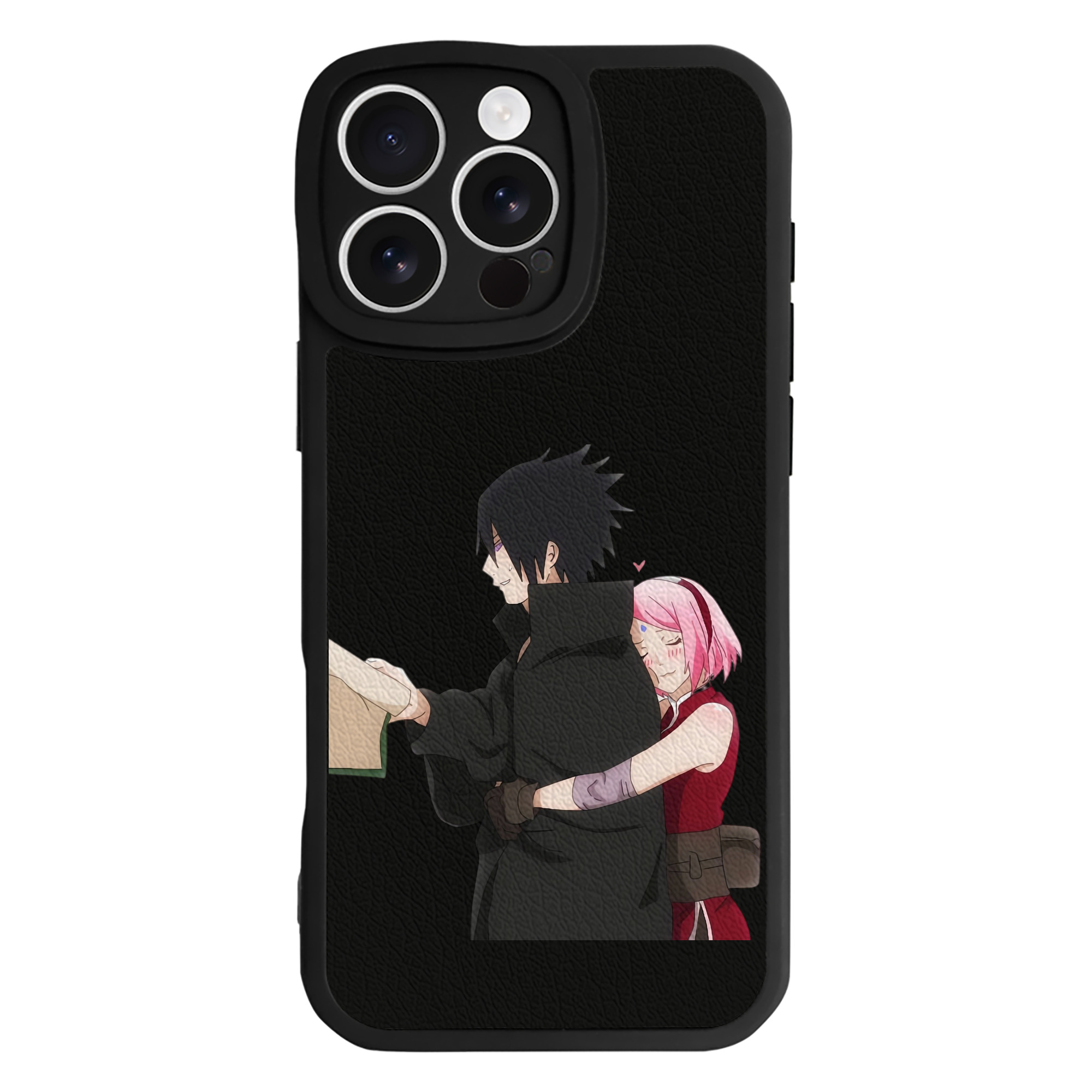 （画像用） NARUTO -ナルト- うちは サスケ Uchiha Sasuke 【iPhone 16シリーズ対応】シリコンスマホケース（レザー調） 材質：シリコン